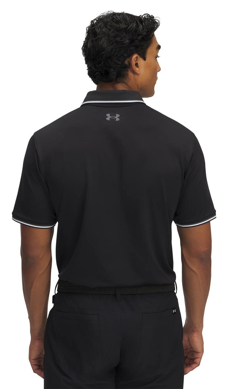 Under Armour Playoff 3.0 Rib heren polo, zwart