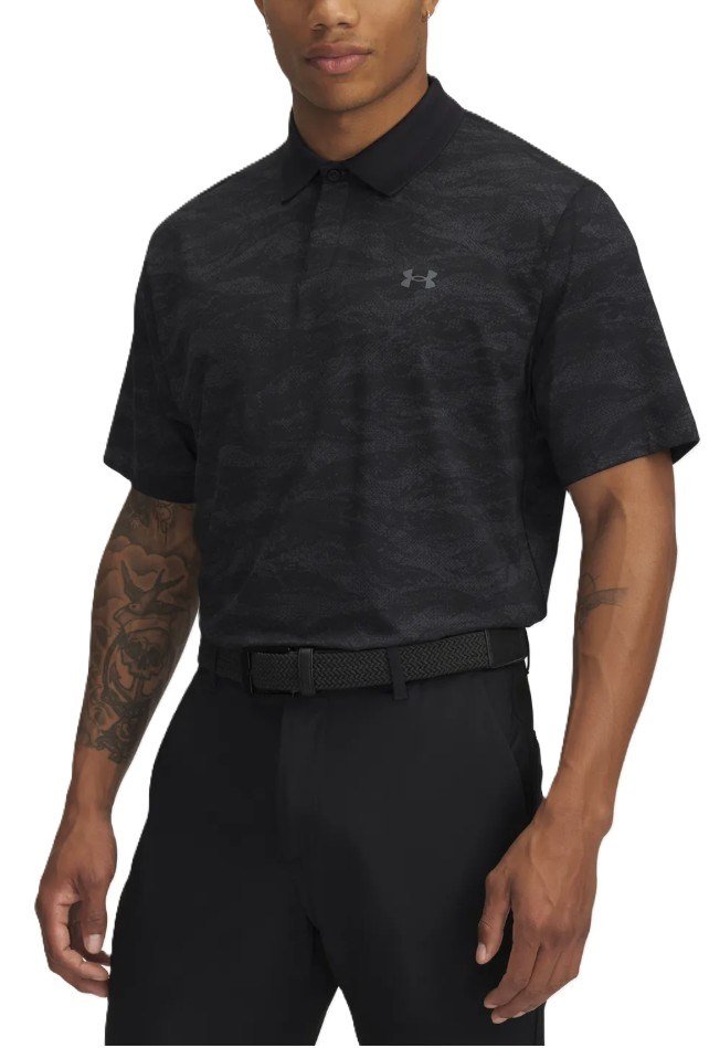 Under Armour Drive Chill Printed heren polo, zwart