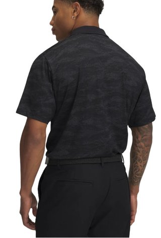 Under Armour Drive Chill Printed heren polo, zwart