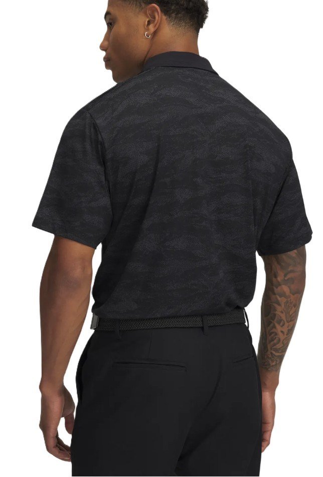 Under Armour Drive Chill Printed heren polo, zwart