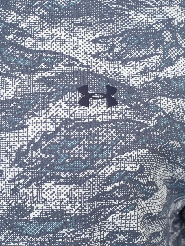 Under Armour Drive Chill Printed heren polo, downpour gray