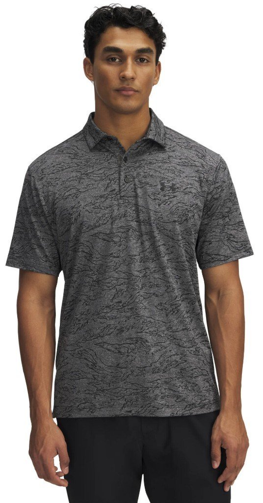 Under Armour Drive Jacquard heren polo, zwart
