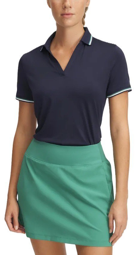 Under Armour Drive SS Rib dames polo, midnight navy