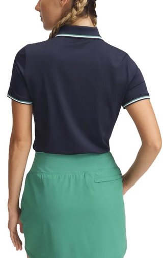 Under Armour Drive SS Rib dames polo, midnight navy