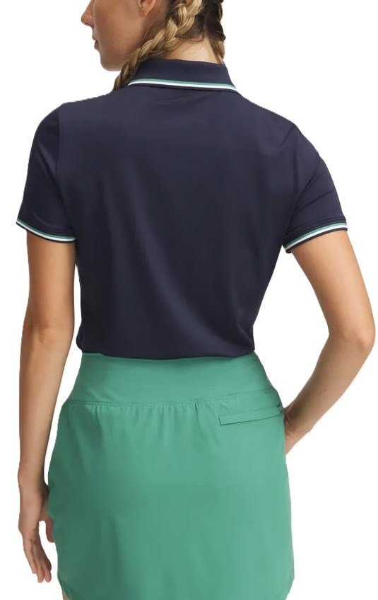 Under Armour Drive SS Rib dames polo, midnight navy
