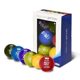 Longridge Keep Calm golfballen, mix van kleuren