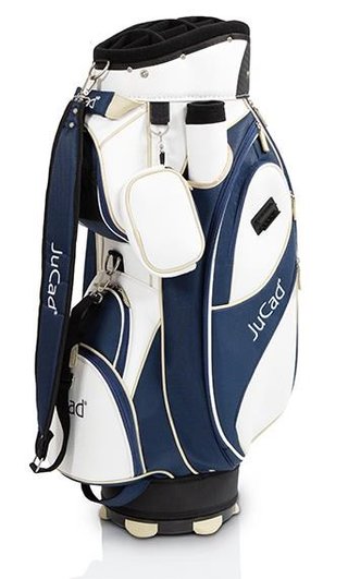 JuCad Style cart bag, wit/blauw