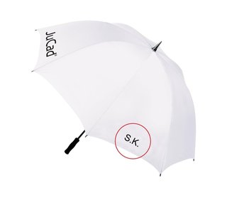 JuCad telescopische golfparaplu 68" met pin, geel