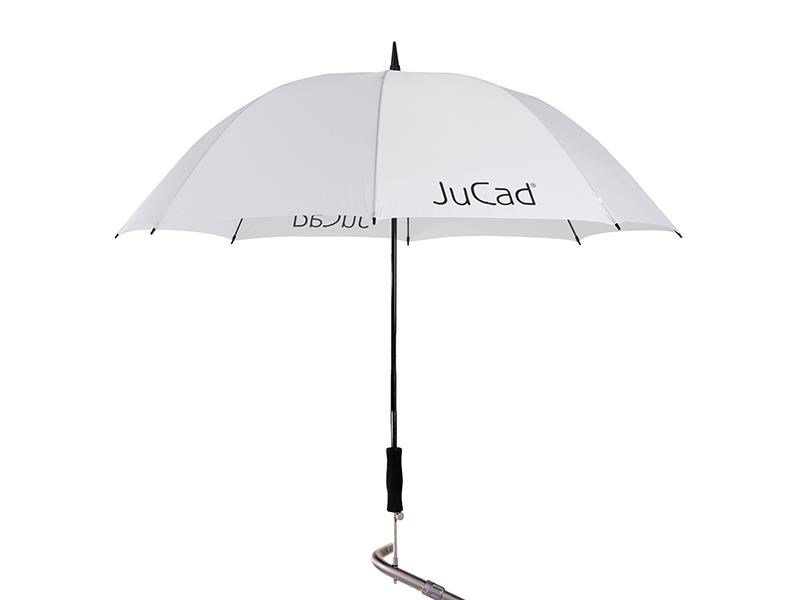 JuCad telescopische golfparaplu 68" met pin, wit