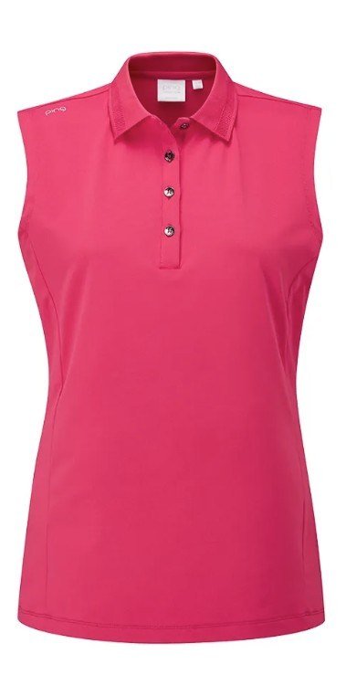 PING Solene sleeveless dames polo, rosebud