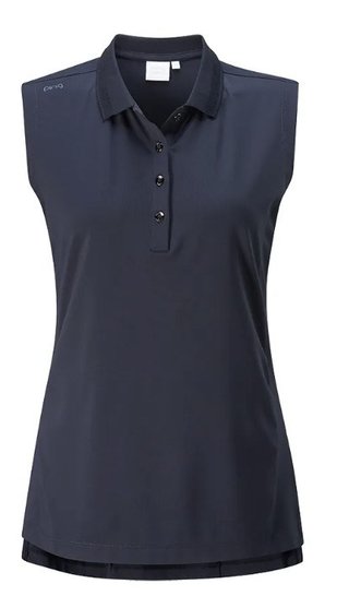 PING Solene Sleeveless dames polo, navy