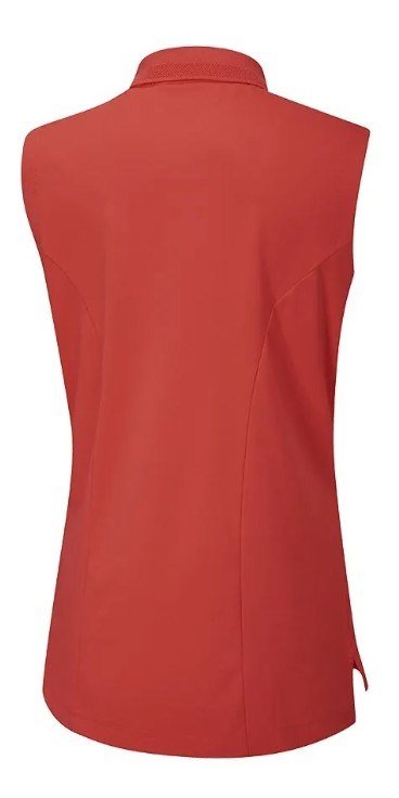 PING Solene sleeveless dames polo, rich red
