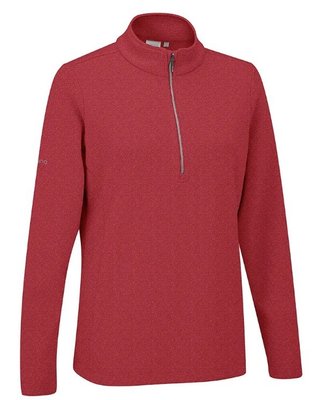 PING Lyla Half Zip Ribbed dames fleece, rich red marl