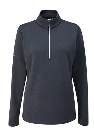 PING Lyla Half Zip Ribbed dames fleece, navy