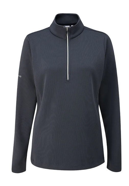 PING Lyla Half Zip Ribbed dames fleece, navy