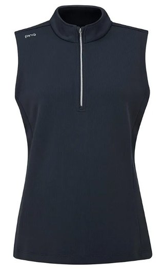 PING Lyla half zip dames vest, navy