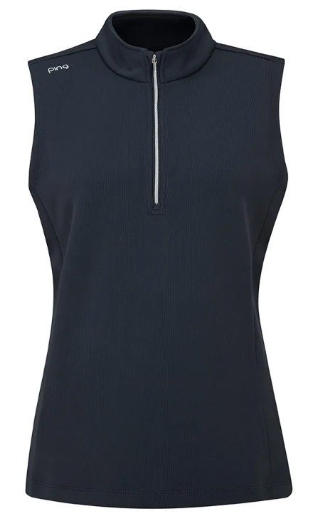 PING Lyla half zip dames vest, navy