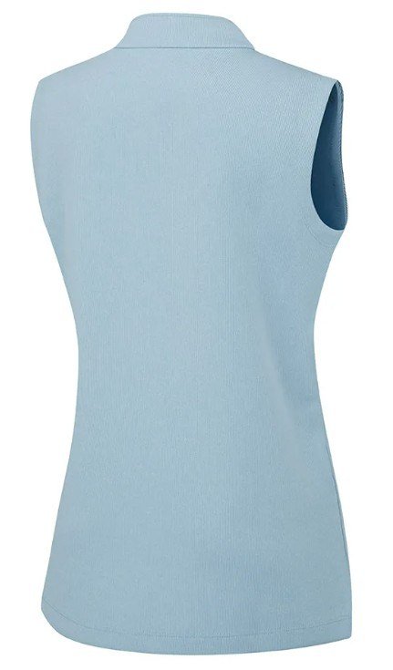 PING Lyla Half Zip dames vest, blauw marl