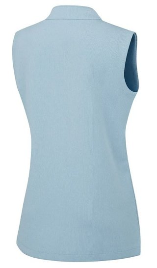 PING Lyla Half Zip dames vest, blauw marl