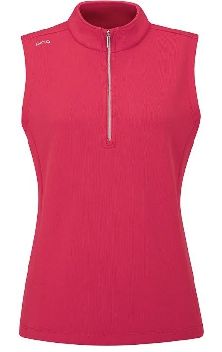 PING Lyla half zip dames vest, rosebud