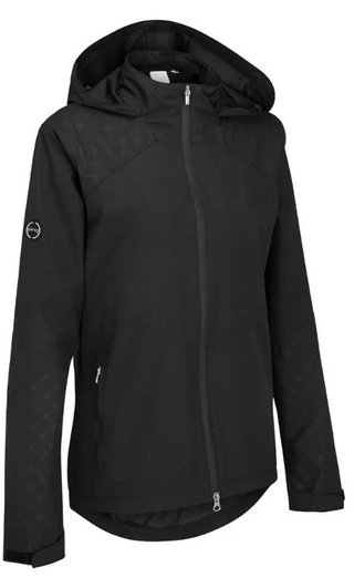PING Milli Hooded waterdichte damesjas, zwart