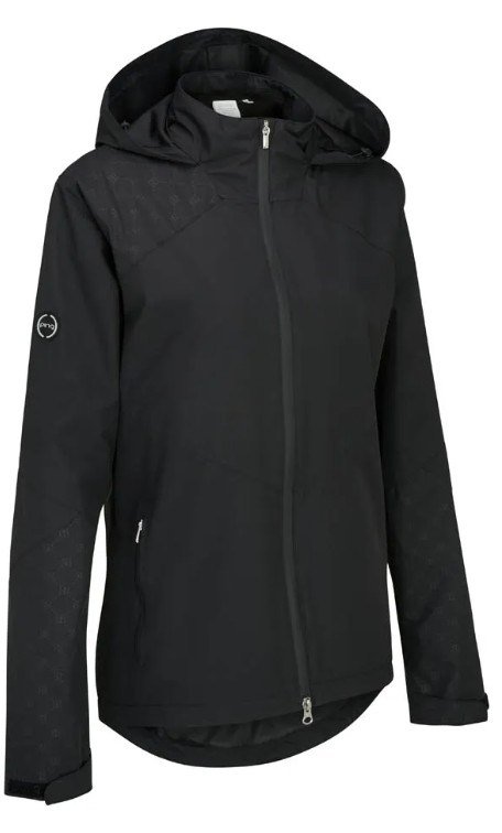 PING Milli Hooded waterdichte damesjas, zwart
