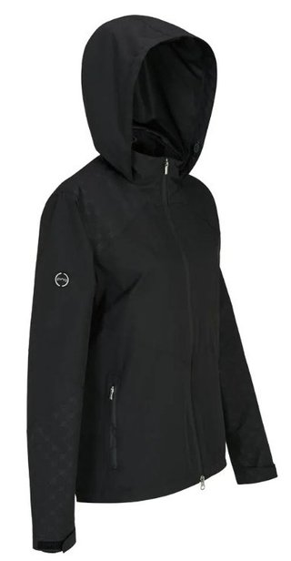PING Milli Hooded waterdichte damesjas, zwart