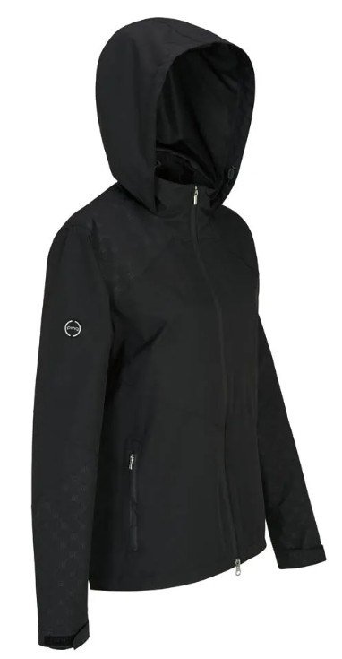 PING Milli Hooded waterdichte damesjas, zwart