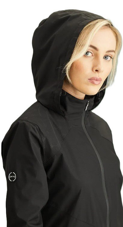 PING Milli Hooded waterdichte damesjas, zwart