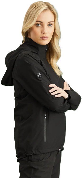 PING Milli Hooded waterdichte damesjas, zwart