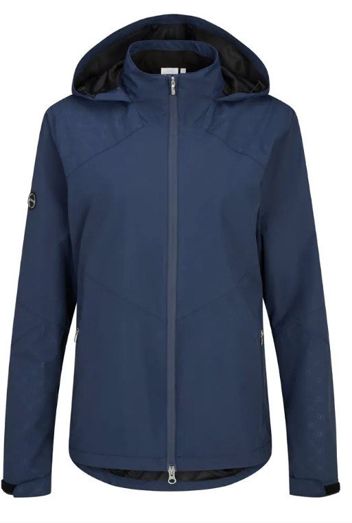 PING Milli Hooded waterdichte damesjas met capuchon, oxford blauw