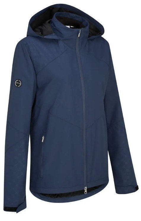 PING Milli Hooded waterdichte damesjas met capuchon, oxford blauw