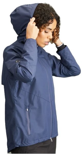 PING Milli Hooded waterdichte damesjas met capuchon, oxford blauw
