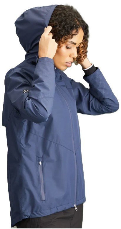 PING Milli Hooded waterdichte damesjas met capuchon, oxford blauw