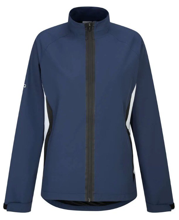 PING Stevie waterdicht damesjack, blauw/wit