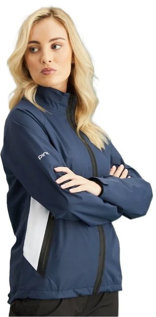 PING Stevie waterdicht damesjack, blauw/wit