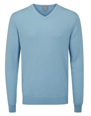 PING Sullivan V-Neck heren trui, hemelsblauw