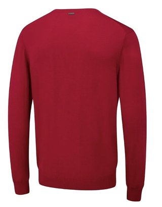 PING Sullivan heren V-hals trui, rich red
