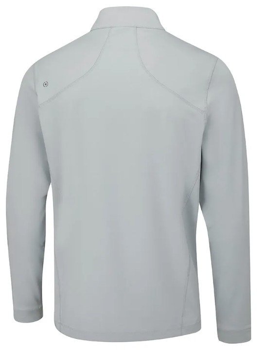 PING Latham Half Zip heren midlayer, pearl grey