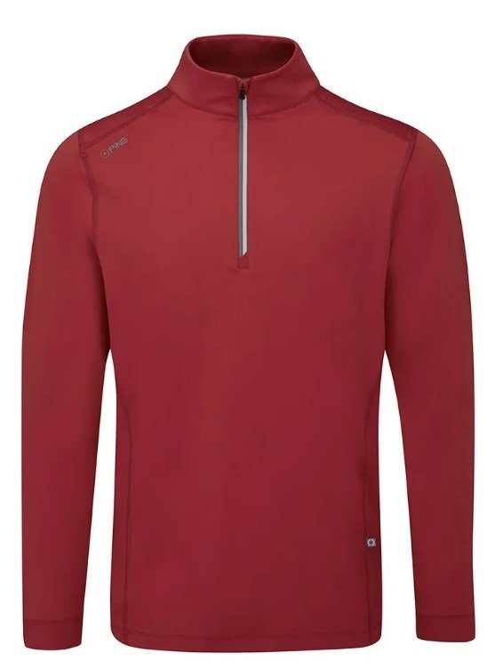 PING Latham Half Zip heren midlayer, rich red