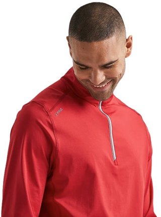 PING Latham Half Zip heren midlayer, rich red