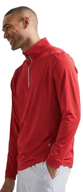 PING Latham Half Zip heren midlayer, rich red