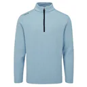 PING Ramsey half zip ribbed fleece heren pullover, sky blue marl