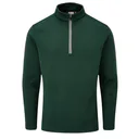 PING Ramsey half zip ribbed fleece heren pullover, pine