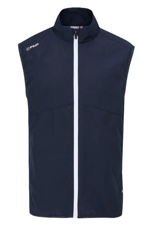 PING Ashbourne heren fleece vest, navy/stormcloud