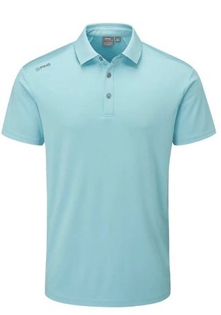 PING Lindum heren polo, sky blue
