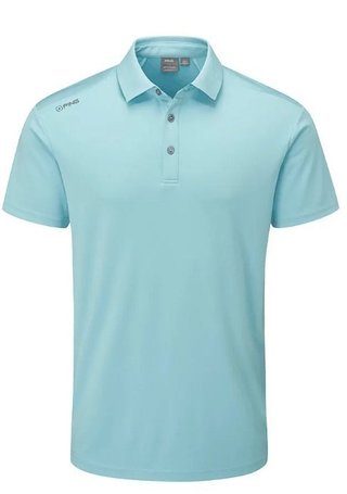 PING Lindum heren polo, sky blue