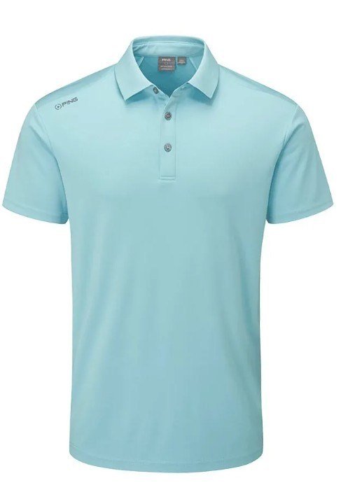 PING Lindum heren polo, sky blue