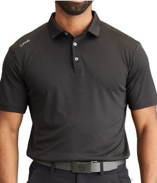 PING Lindum heren polo, zwart