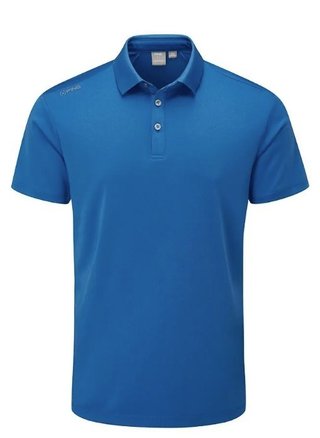 PING Lindum heren polo, snorkel blauw